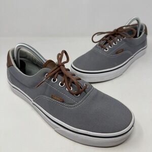 Vans Shoes Sneaker Grey Casual Round Toe Low Top 721356 Men's Size 8.5